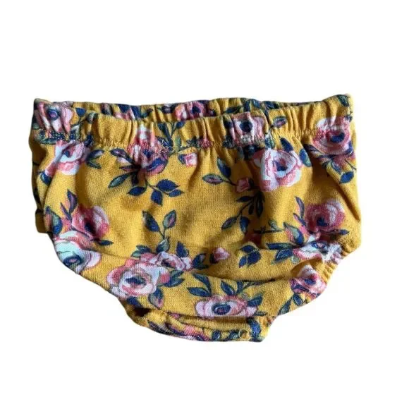 Girls Sz 18 Months Yellow Floral Dress & Bloomers 2 Pc Set LITTLE LASS - Picture 6 of 8